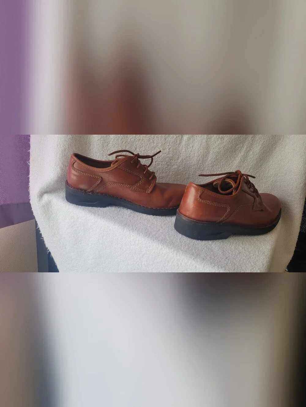 Clarks Men’s Brown Leather Active Air Vent oxford style Shoes Size 8.5 med